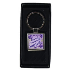 Breloc din metal "Cea mai minunata Bunica", lavanda