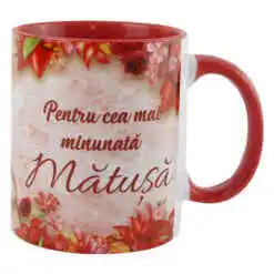 Cana ceramica "Pentru cea mai minunata Matusa" 330 ml