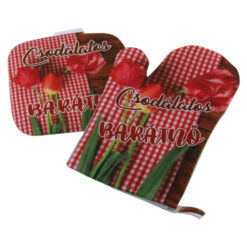 Set manusa si suport oala "Csodalatos Baratno", lalele