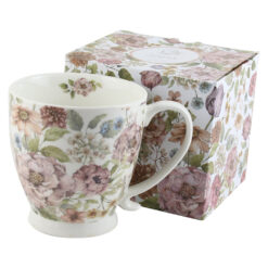 Cana portelan 480 ml, Pastel Flowers - White