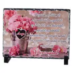 Placa ardezie "Koszonom Edesanyam..." 19x14 CM