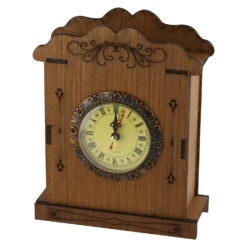 Ceas de masa din lemn si plastic 17x21 CM