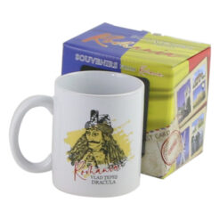 Cana ceramica Vlad Tepes Dracula, Romania, 300 ml, in cutie decorativa