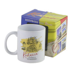 Cana ceramica Litoralul Romanesc, 300 ml, in cutie decorativa