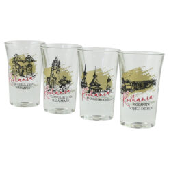 Alternative view of Set 4 pahare din sticla 35 ml, Romania - Maramures