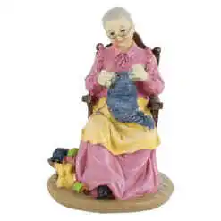 Figurina decorativa din rasina 16 CM, Batrana/Batran