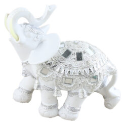 Figurina elefant din rasina 17 CM, Alb