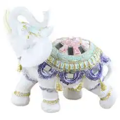 Figurina elefant din rasina aurie 17 CM, colorat