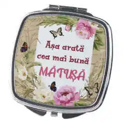 Oglinda de buzunar "Asa arata cea mai buna Matusa", 6.5 CM