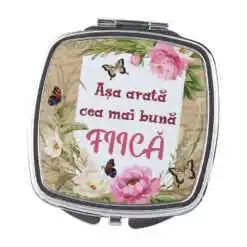 Oglinda de buzunar "Asa arata cea mai buna Fiica", 6.5 CM