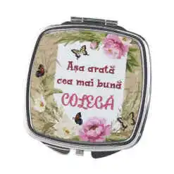 Oglinda de buzunar "Asa arata cea mai buna Colega", 6.5 CM