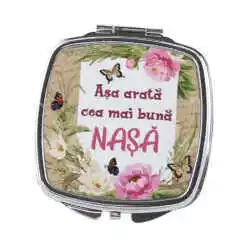 Oglinda de buzunar "Asa arata cea mai buna Nasa", 6.5 CM