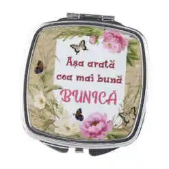 Oglinda de buzunar "Asa arata cea mai buna Bunica", 6.5 CM