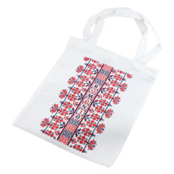 Sacosa textil "Romania", Motive traditionale 30x34 CM