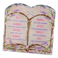 Placa ardezie "Elj, Almodj, Tancolj..." 20x20 CM