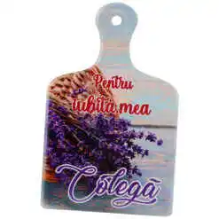 Magnet din ceramica "Pentru iubita mea Colega" 6x9.5 CM