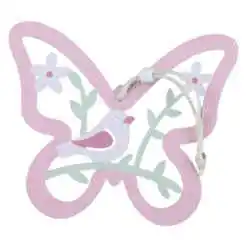 Decor din lemn Fluture 14x12 CM, cu agatatoare