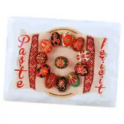 Magnet frigider din ceramica "Paste fericit" 8x6 CM