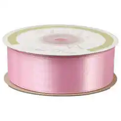 Rola panglica satin Roz 25 mm x 25 m, Art Deco