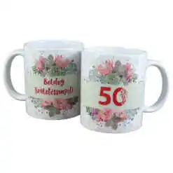 Cana ceramica "Boldog szuletesnapot! 50", 330 ml