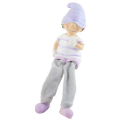 Alternative view of Figurina Copil cu sapca mov 16 CM, din rasina, cu picioare mobile
