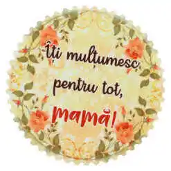 Magnet din ceramica "Iti multumesc pentru tot, Mama!" 7 CM