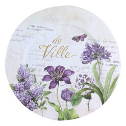 Tava rotunda din metal "de Ville" 33 CM, liliac