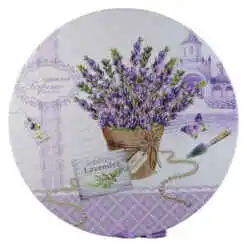 Alternative view of Set 6 cesti din ceramica cu farfurii, "Lavender Passion", 150 ml, in cutie cadou