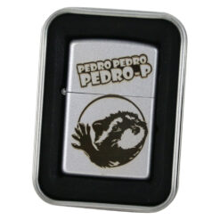 Bricheta metalica "Pedro, Pedro...", 4x5.5 CM, Argintiu