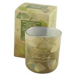 Lumanare parfumata in pahar 150 gr Golden Ginkgo