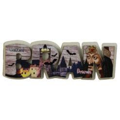 Magnet frigider din lemn "Castelul Bran" 13x4 CM, Dracula