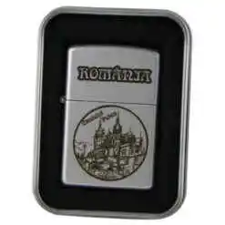 Bricheta metalica "Romania", 4?5.5 CM, Castelul Peles