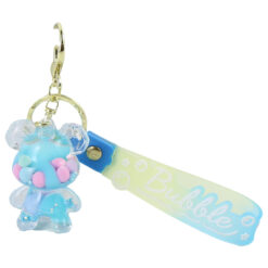 Breloc Bubble cu lichid si sclipici, Ursulet, din plastic