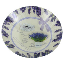 Bol din sticla 22x5 CM, Lavender