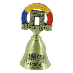 Magnet de frigider Clopotel "Bucuresti" 4x7.5 CM, din metal, Parlament