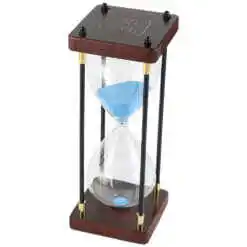 Alternative view of Clepsidra 30 minute, din lemn si sticla 9.5x24 CM