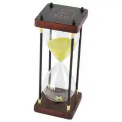 Alternative view of Clepsidra 60 minute, din lemn si sticla 9.5x24 CM