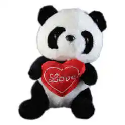 Ursulet Panda de plus cu inimioara Love 25 CM