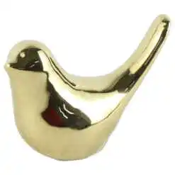 Figurina Pasare din ceramica 10x8 CM, auriu