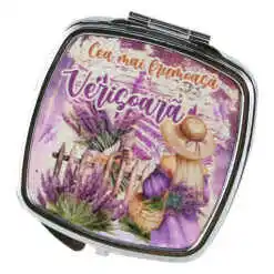 Oglinda de buzunar "Cea mai frumoasa Verisoara", Lavanda