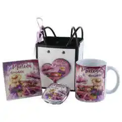 Set cadou "Prietena deosebita", cu 4 piese