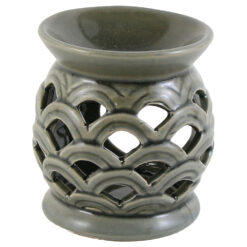 Candela aromaterapie din ceramica, 8x9 CM, verde