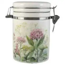 Recipient condimente din ceramica, Flori de camp, 9x15 CM