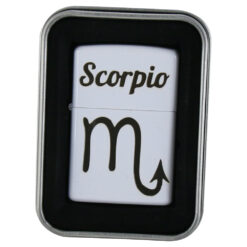 Bricheta metalica "Scorpio", 3.5x5 CM, Alb, Scorpion