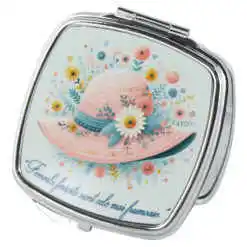 Oglinda de buzunar "Femeile fericite...", palarie 7 CM