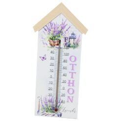 Alternative view of Termometru din lemn "Otthon", 11x24 CM, Lavanda