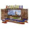 Magnet frigider din lemn "Romania" 9x6.5 CM, Alba Iulia