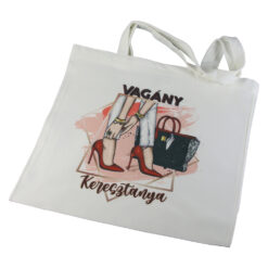 Sacosa textil cu fermoar "Vagany Keresztanya" 36 x 39 cm