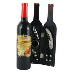 Set 5 accesorii de vin "A legugyesebb Motoros", in forma de sticla, 7x32 CM