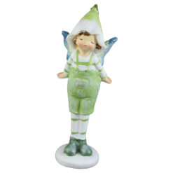 Alternative view of Figurina cu aripi Fluture 4x10 CM, Verde, din rasina